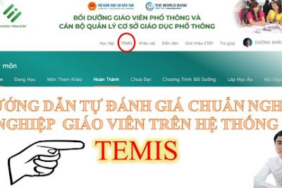 Thông báo việc đánh giá giáo viên, cán bộ QLCS GDMN trên phần mềm TEMIS Thông báo việc đánh giá giáo viên, cán bộ QLCS GDMN trên phần mềm TEMIS